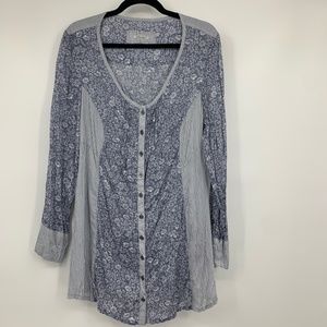 Simclan ‎ 12 EU42 romantic cottage core blue floral